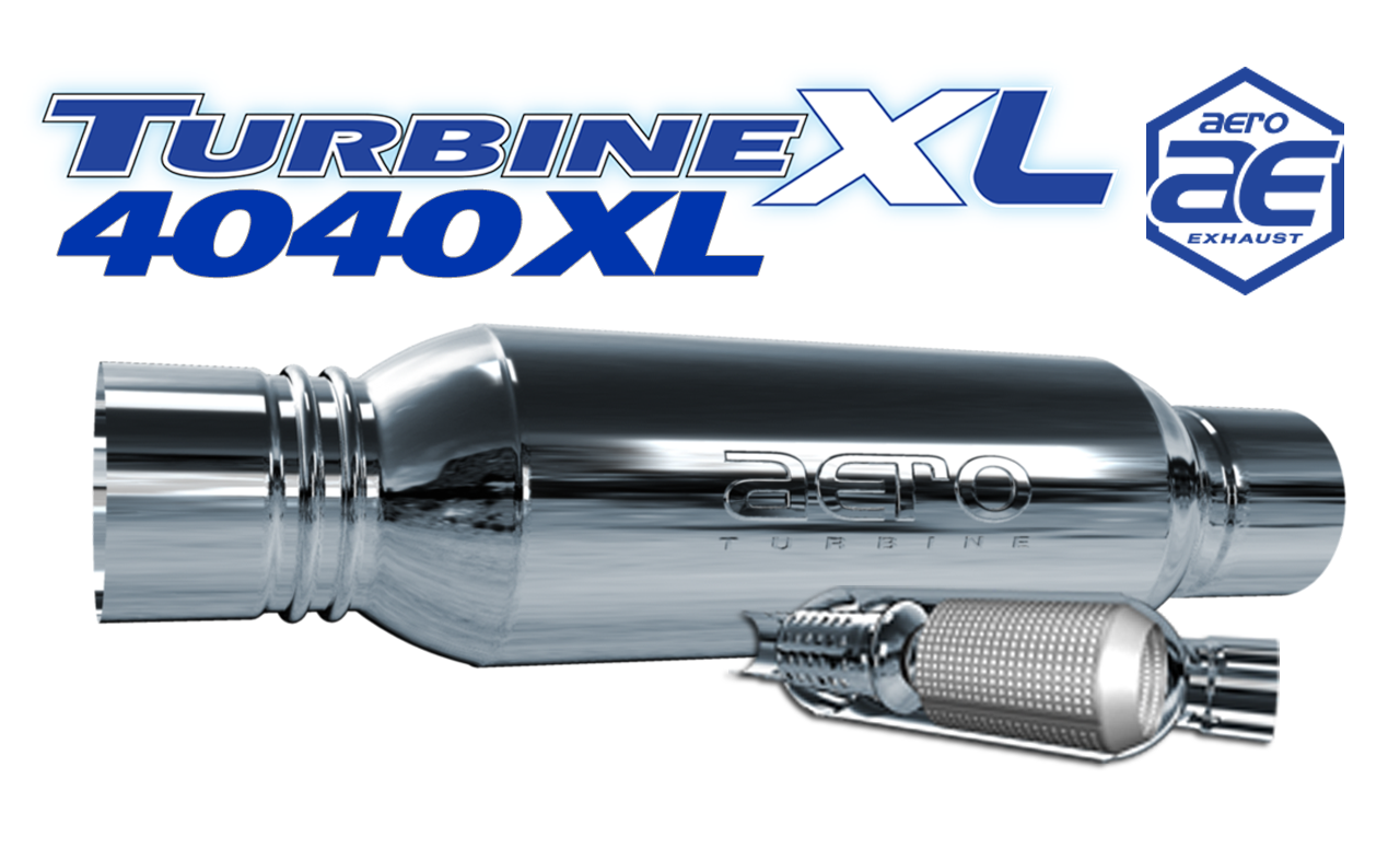 Aero Exhaust TurbineXL AT4040XL Performance Muffler 4" Inside