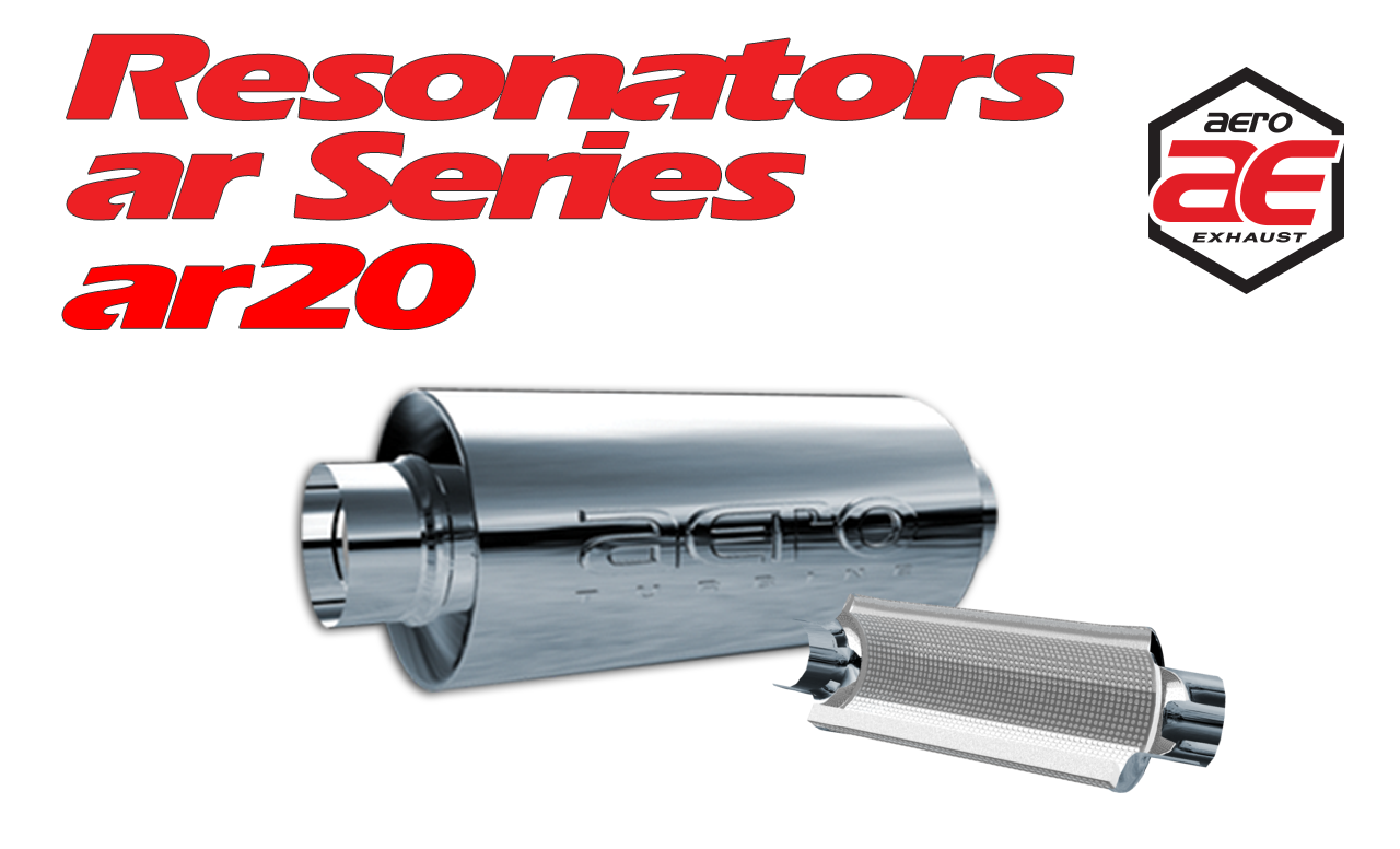 Aero Exhaust Resonator ar20 AR Series 2" Inside Diameter Necks