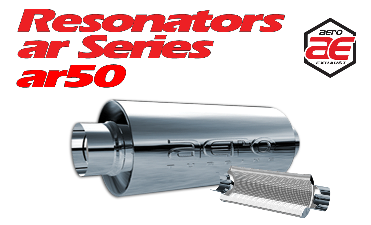 Aero Exhaust Resonator ar50 AR Series 5" Inside Diameter Necks