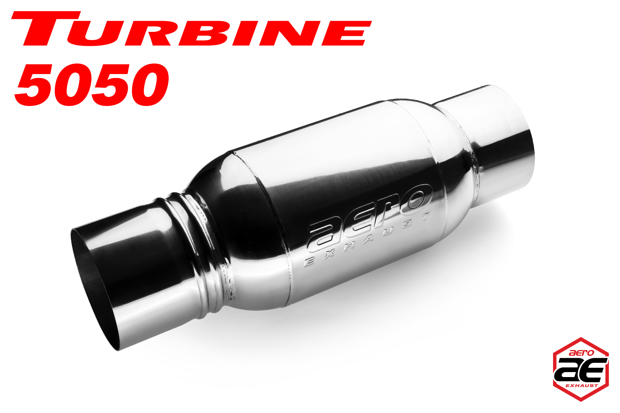 Aero Exhaust Turbine AT5050 Performance Muffler 5" Inside Diameter