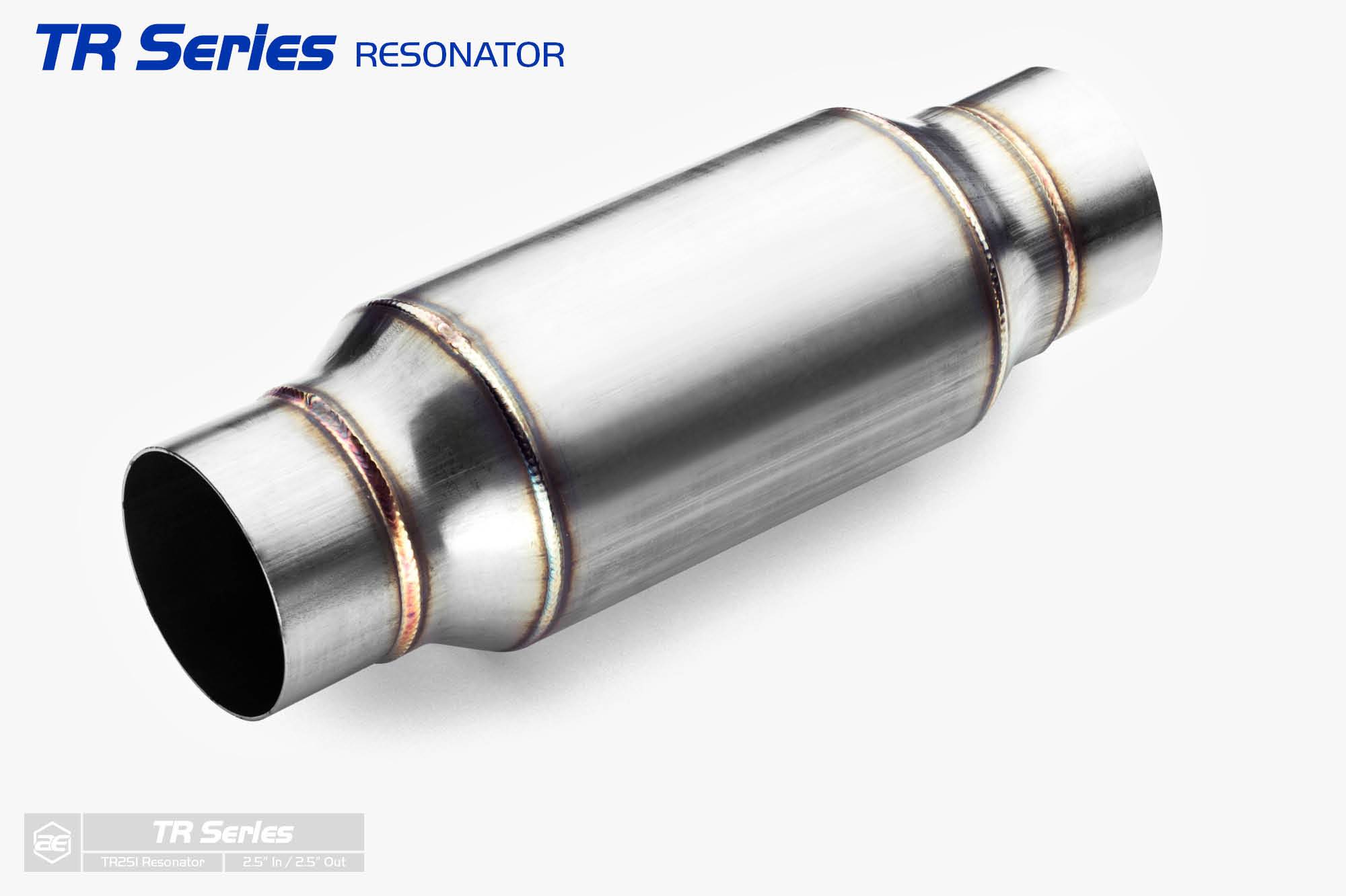 Aero Exhaust Resonator - tr251 TR Series - 2.5" Inside Diameter Necks