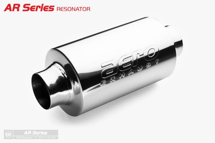 Aero Exhaust - Aero Exhaust Resonator - ar30 AR Series - 3.0" Inside Diameter Necks 6.0" Body Diameter - Image 1