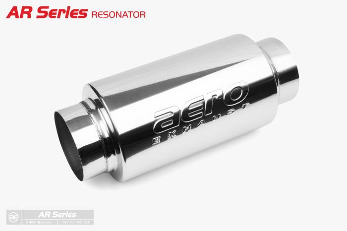 Aero Exhaust - Aero Exhaust Resonator - ar40 AR Series - 4.0" Inside Diameter Necks 6.0" Body Diameter - Image 1