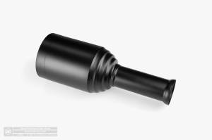 Aero Exhaust - Aero Exhaust - Direct Fit Replacement Exhaust Tip Pair - 2.5" Inlet 5" Outlet 14" Overall Length Straight Cut Outlet - Black - Image 3