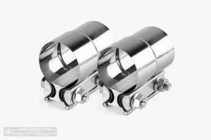Aero Exhaust - Aero Exhaust Stainless Steel Lap Joint Clamps - Pair - 2.0" Diameter - Image 1