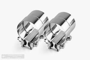 Aero Exhaust - Aero Exhaust Stainless Steel Lap Joint Clamps - Pair - 2.5" Diameter - Image 1