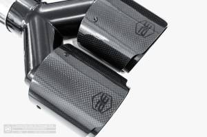 Aero Exhaust - Aero Exhaust - Carbon Fiber Dual Exhaust Tip - 4" Dual Outlet 10" Overall Length Angle Cut Outlet - Passenger Side - Image 3