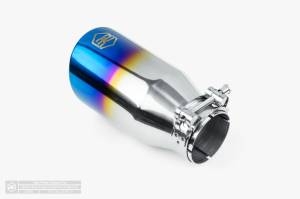 Aero Exhaust - Aero Exhaust - Blue Flame Tip - 3.5" Outlet 7" Overall Length Double Wall Angle Cut - Image 3