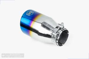 Aero Exhaust - Aero Exhaust - Blue Flame Tip - 4.0" Outlet 7" Overall Length Double Wall Angle Cut - Image 3