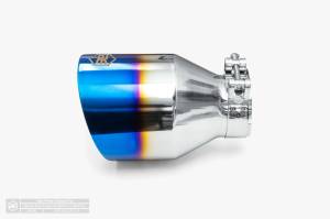 Aero Exhaust - Aero Exhaust - Blue Flame Tip - 4.5" Outlet 7" Overall Length Double Wall Angle Cut - Image 2
